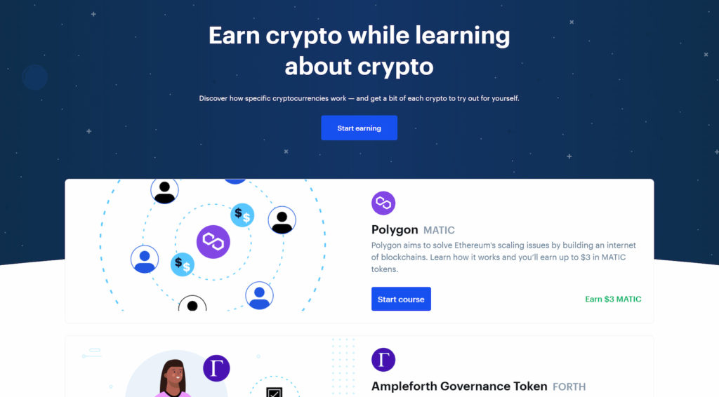coinbase earn - zaradi kriptovalute dok učiš o nima